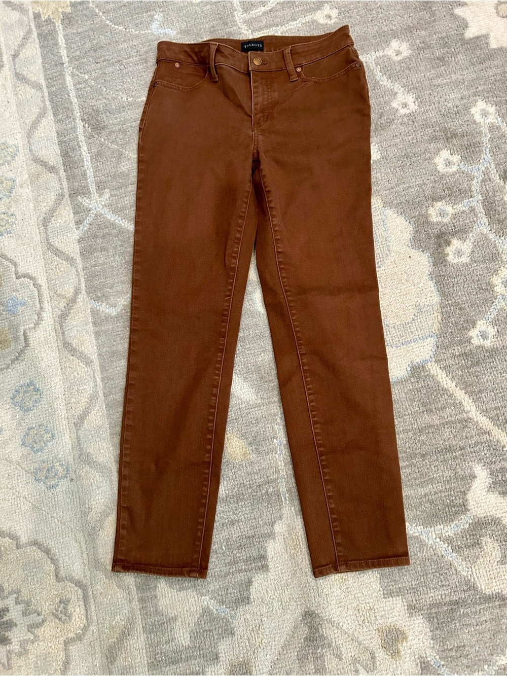 Talbots slim Ankle Jeans in brown